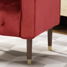 Bartos Button-Tufted Velvet Armchair